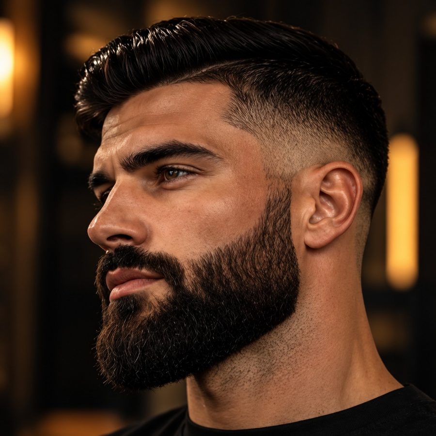 Barba perfilada